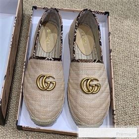 Replica Gucci Chevron Raffia Flat Espadrilles with Double G 578547 Natural Beige 2019 HANB 9060120 [fab 57343 190602] 9600 : Purse Valley,Designer Replica Handbags,Premium Replica Handbags at 