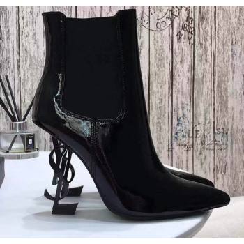 Replica Saint Laurent Opyum Ankle Boots Patent Black with Black Interlocking YSL Logo Heel 11cm modeng 20122902 [78468 eb] 12500 : Purse Valley,Designer Replica Handbags,Premium Replica Handba