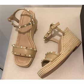 Replica Valentino Heel 85cm Wedge Sandals Beige With Studs 2019 modeng 9061302 [ebs 47393 190630] 9500 : Purse Valley,Designer Replica Handbags,Premium Replica Handbags at PurseValley