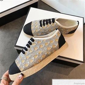 Replica Chanel Woven Lace Up Espadrilles Sneakers G34424 Light GreyGold 2018 EM 9030935 [fab 53281 190417] 11800 : Purse Valley,Designer Replica Handbags,Premium Replica Handbags at PurseValle