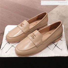 Replica Chanel Lambskin Chain Leather Trim Loafers Apricot 2019 KL 9122023 [fab 66793 191221] 13200 : Purse Valley,Designer Replica Handbags,Premium Replica Handbags at PurseValley
