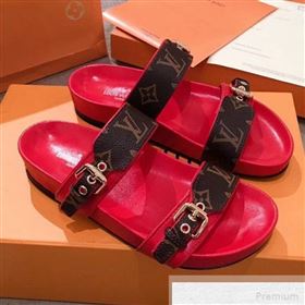 Replica Louis Vuitton Bom Dia Monogram Leather Flat Sandals 1A4WJK Red 2019 HQG 9051609 [fab 56560 190518] 10300 : Purse Valley,Designer Replica Handbags,Premium Replica Handbags at PurseValle