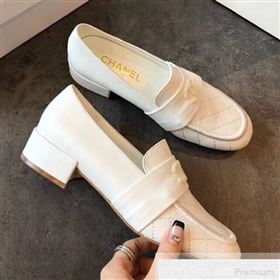 Replica Chanel Quilted Leather Loafers G34345 White 2019 EM 9051516 [fab 56468 190518] 11600 : Purse Valley,Designer Replica Handbags,Premium Replica Handbags at PurseValley