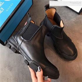 Replica Gucci Leather Short Boots 598524 Black 2019 For Women and Men EM 9101033 [fab 63663 191012] 12000 : Purse Valley,Designer Replica Handbags,Premium Replica Handbags at PurseValley