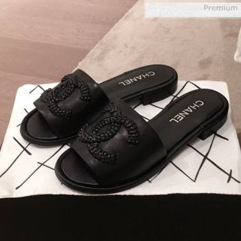 Replica Chanel Chain CC Lambskin Flat Mules Slide Sandals G35532 Black 2020 KL 20062820 [fab 72593 200630] 11600 : Purse Valley,Designer Replica Handbags,Premium Replica Handbags at PurseValle