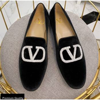 Replica Valentino Vlogo Loafers Velvet Black 2020 modeng 20092115 [72957 eb] 11200 : Purse Valley,Designer Replica Handbags,Premium Replica Handbags at PurseValley