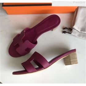 Replica Hermes Epsom Leather Oasis Slipper Sandals With 5cm Heel Violet MD 9080606 [fab 60818 190813] 14000 : Purse Valley,Designer Replica Handbags,Premium Replica Handbags at PurseValley