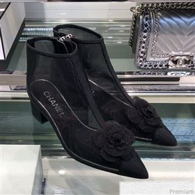 Replica Chanel Camellia Mesh Heel Short Boots G34544 Black 2019 XO 9040445 [fab 54400 190417] 12900 : Purse Valley,Designer Replica Handbags,Premium Replica Handbags at PurseValley