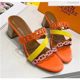 Replica Hermes Leather quot;Chaine dAncrequot; Straps Ajaccio Sandal With 5cm Heel OrangeYellow 2020 ME 20042066 [fab 70056 200425] 7700 : Purse Valley,Designer Replica Handbags,Premium Replic