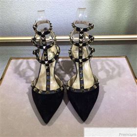Replica Valentino Rockstud Suede Ankle Mid Heel Sandals Black XINL 9041248 [fab 54813 190417] 6800 : Purse Valley,Designer Replica Handbags,Premium Replica Handbags at PurseValley