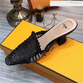 Replica Fendi Woven High Heel Mules Sandals Black 2020 MD 20033110 [fab 69070 200404] 8700 : Purse Valley,Designer Replica Handbags,Premium Replica Handbags at PurseValley