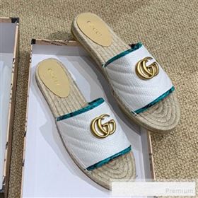 Replica Gucci Chevron Raffia Flat Espadrille Slide Sandals with Double G 578554 White 2019 HANB 9060103 [fab 57324 190602] 8100 : Purse Valley,Designer Replica Handbags,Premium Replica Handbag