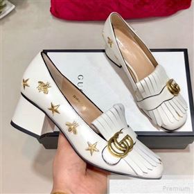 Replica Gucci Embroidered Leather Mid heel Pump 551548 White 2019 DLY 9051628 [fab 56579 190518] 14000 : Purse Valley,Designer Replica Handbags,Premium Replica Handbags at PurseValley