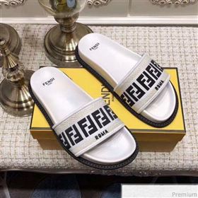 Replica Fendi Flat Satin Slide Sandals in FF Embroidered Canvas and Lambskin BlackWhite 2019 ANDI 9032007 [fab 53717 190417] 7500 : Purse Valley,Designer Replica Handbags,Premium Replica Handb