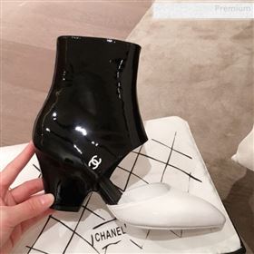 Replica Chanel Patent Calfskin Mary Jane Open Ankle Short Boots G35431 WhiteBlack 2020 KL 0010604 [fab 67382 200111] 15100 : Purse Valley,Designer Replica Handbags,Premium Replica Handbags at 