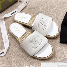 Replica Chanel CC Leather Espadrille Slide Sandals White 2019 LRF 9032835 [fab 54099 190417] 7900 : Purse Valley,Designer Replica Handbags,Premium Replica Handbags at PurseValley