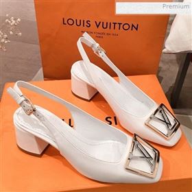 Replica Louis Vuitton Madeleine Patent Leather Square LV Slingback Pumps White 2020 KL 0011406 [fab 67670 200216] 13300 : Purse Valley,Designer Replica Handbags,Premium Replica Handbags at Pur