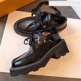 Replica Louis Vuitton LV Beaubourg Patent Leather Platform Derby Lace up Loafers Black 2019 EM 9110904 [fab 65048 191109] 14400 : Purse Valley,Designer Replica Handbags,Premium Replica Handbag