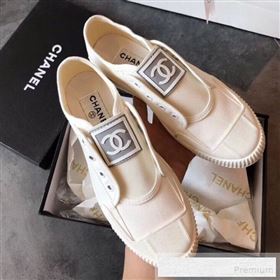 Replica Chanel CC Label Fabric Sneakers White 2019 EM 9053157 [fab 57285 190602] 8500 : Purse Valley,Designer Replica Handbags,Premium Replica Handbags at PurseValley