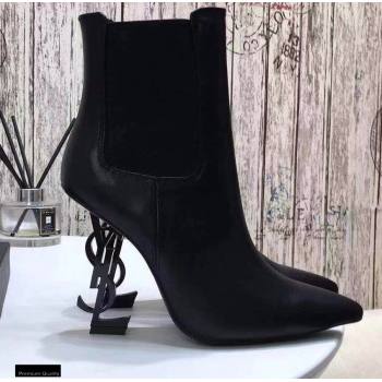 Replica Saint Laurent Opyum Ankle Boots Black with Black Interlocking YSL Logo Heel 11cm modeng 20122901 [78467 eb] 12500 : Purse Valley,Designer Replica Handbags,Premium Replica Handbags at P