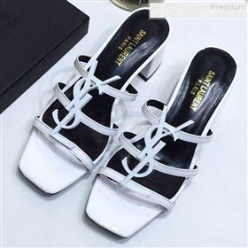 Replica Saint Laurent Cassandra YSL Calfskin Mid Heel Slide Sandals White 2019 DLY 9081254 [fab 61374 190813] 8900 : Purse Valley,Designer Replica Handbags,Premium Replica Handbags at PurseVal