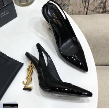 Replica Saint Laurent Opyum Slingback Pumps Patent Black with Gold Interlocking YSL Logo Heel 11cm modeng 20122925 [78492 eb] 10000 : Purse Valley,Designer Replica Handbags,Premium Replica Han