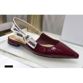 Replica Dior JAdior Slingback Ballerina Flats Patent Calfskin Burgundy 2021 jincheng 21022509 [80689 eb] 10600 : Purse Valley,Designer Replica Handbags,Premium Replica Handbags at PurseValley