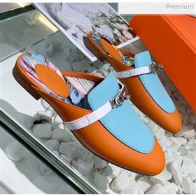 Replica Hermes Calfskin Oz Mules OrangeBlue 2020 MD 20033138 [fab 69099 200404] 9500 : Purse Valley,Designer Replica Handbags,Premium Replica Handbags at PurseValley