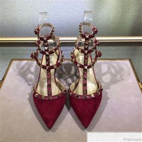 Replica Valentino Rockstud Suede Ankle Mid Heel Sandals Red XINL 9041246 [fab 54811 190417] 6800 : Purse Valley,Designer Replica Handbags,Premium Replica Handbags at PurseValley
