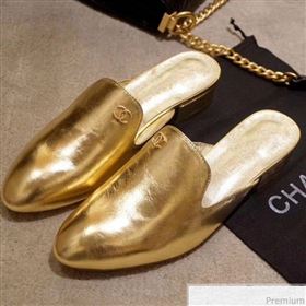 Replica Chanel Flat Mules G34303 Gold 2019 DLY 9041012 [fab 54589 190417] 10000 : Purse Valley,Designer Replica Handbags,Premium Replica Handbags at PurseValley