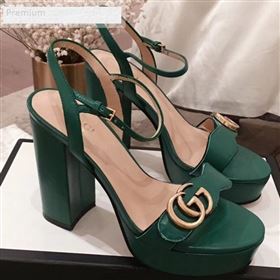 Replica Gucci Leather Platform High Heel Sandals with Double G 573021 Green 2019 KL 9070435 [fab 59264 190706] 11800 : Purse Valley,Designer Replica Handbags,Premium Replica Handbags at PurseV