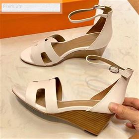 Replica Hermes H Calfskin Mid Heel Ankle Strap Wedge Sandals White 2019 1054 9070426 [fab 59258 190706] 11800 : Purse Valley,Designer Replica Handbags,Premium Replica Handbags at PurseValley
