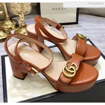 Replica Gucci Leather Platform Sandal with Double G 573022 Brown 2020 JM 20050601 [fab 70609 200509] 11600 : Purse Valley,Designer Replica Handbags,Premium Replica Handbags at PurseValley