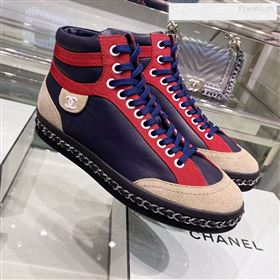 Replica Chanel Lambskin Chain Leather High top Sneakers G35600 Navy Blue 2019 XO 9122331 [fab 66902 191231] 15100 : Purse Valley,Designer Replica Handbags,Premium Replica Handbags at PurseVall