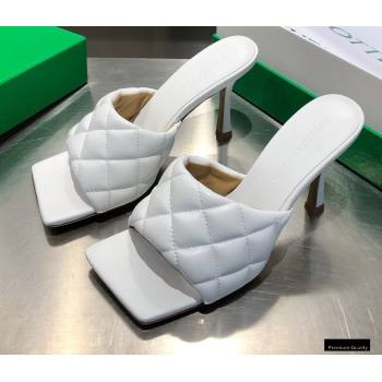Replica Bottega Veneta Heel 8cm Square Sole Quilted Padded Mules Sandals White 2021 modeng 21010414 [78688 eb] 10000 : Purse Valley,Designer Replica Handbags,Premium Replica Handbags at PurseV