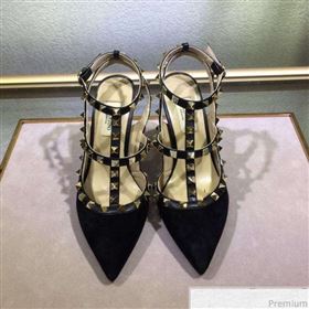 Replica Valentino Rockstud Suede Ankle Heel Sandals Black XINL 9041242 [fab 54807 190417] 6800 : Purse Valley,Designer Replica Handbags,Premium Replica Handbags at PurseValley