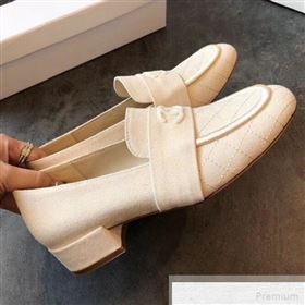 Replica Chanel Quilted Fabric Loafers G34345 Beige White 2019 EM 9051518 [fab 56470 190518] 11600 : Purse Valley,Designer Replica Handbags,Premium Replica Handbags at PurseValley