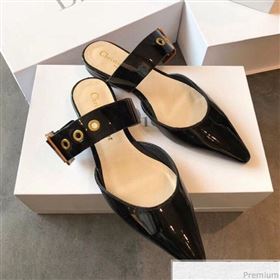 Replica Dior Flat Leather Buckle Band Mules in Black Patent Leather 2019 EM 9030944 [fab 53290 190417] 10000 : Purse Valley,Designer Replica Handbags,Premium Replica Handbags at PurseValley