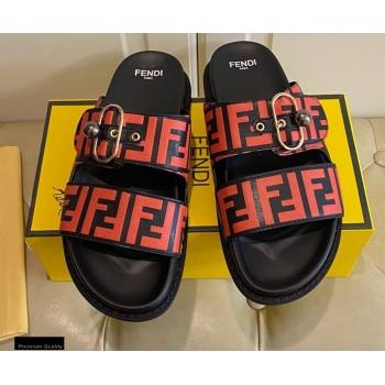 Replica Fendi FF Leather Flat Slides Sandals with Double Band 04 2021 modeng 21030458 [81459 eb] 7400 : Purse Valley,Designer Replica Handbags,Premium Replica Handbags at PurseValley