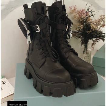 Replica Prada Monolith Calfskin Leather Combat Boots Black with Removable Nylon Pouches 2020 modeng 20092428 [73202 eb] 13500 : Purse Valley,Designer Replica Handbags,Premium Replica Handbags 