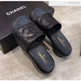 Replica Chanel CC Quilted Leather Flat Slide Sandals Black 2020 MD 20033125 [fab 69085 200404] 8700 : Purse Valley,Designer Replica Handbags,Premium Replica Handbags at PurseValley
