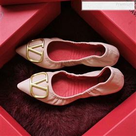 Replica Valentino VLogo Leather Flat Ballerinas Pink 2020 MD 9122629 [fab 67044 191231] 7100 : Purse Valley,Designer Replica Handbags,Premium Replica Handbags at PurseValley