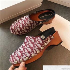 Replica Dior WalkNDior Slingbacks Mules in Burgundy Oblique Canvas 2019 EM 9040433 [fab 54387 190417] 11500 : Purse Valley,Designer Replica Handbags,Premium Replica Handbags at PurseValley