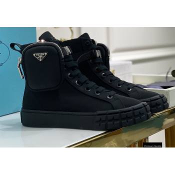Replica Prada Wheel Re Nylon Gabardine High top Sneakers Black with Removable Nylon Pouch Top Quality xintian 20121632 [77832 eb] 13500 : Purse Valley,Designer Replica Handbags,Premium Replica