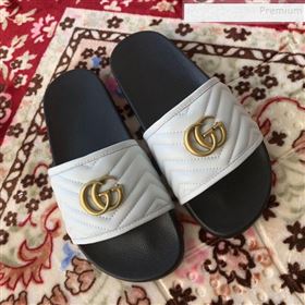 Replica Gucci GG Marmont Leather Flat Slide Sandals White 2019 HANB 9120309 [fab 66002 191207] 7300 : Purse Valley,Designer Replica Handbags,Premium Replica Handbags at PurseValley
