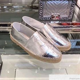 Replica Chanel CC Laminated Leather Espadrilles G29762 Silver 2019 LRF 9032838 [fab 54102 190417] 8500 : Purse Valley,Designer Replica Handbags,Premium Replica Handbags at PurseValley