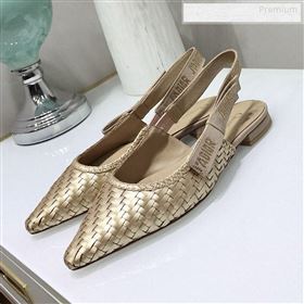 Replica Dior JAdior Slingback Flat Pumps in Braided Metallic Gold Lambskin 2020 JC 9123121 [fab 67221 191231] 11100 : Purse Valley,Designer Replica Handbags,Premium Replica Handbags at PurseVa