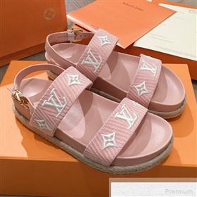 Replica Louis Vuitton Bom Dia LV Monogram Embroidered Flat Espadrilles Sandals Pink 2019 HQG 9051605 [fab 56556 190518] 10000 : Purse Valley,Designer Replica Handbags,Premium Replica Handbags 