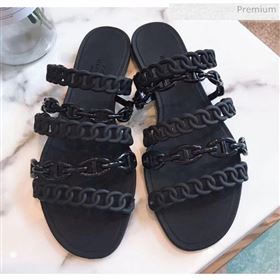 Replica Hermes quot;Chaine dAncrequot; PVC Slipper Sandal Black 2020 ME 20042028 [fab 70020 200425] 5000 : Purse Valley,Designer Replica Handbags,Premium Replica Handbags at PurseValley