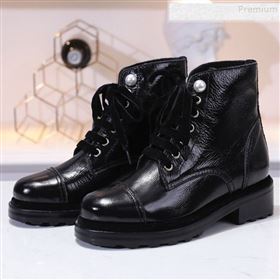 Replica Chanel Vintage Patent Leather Pearl Lace up Short Boots Black 2019 DLY 9091119 [fab 62801 190912] 15600 : Purse Valley,Designer Replica Handbags,Premium Replica Handbags at PurseValley